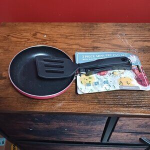 Brooklyn Steel Co. Mini Round Fry Pan & Slotted Turner 2-Pc. Set, Lychee (No